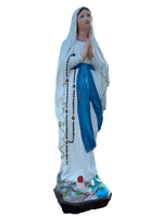 Madonna di Lourdes in Cemento H105 - Lavorazione Artigianale a Colori - Notaro Manufatti