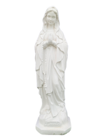 Madonna di Lourdes in Cemento H60 - Bianco - Notaro Manufatti