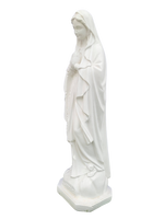 Madonna di Lourdes in Cemento H60 - Bianco - Notaro Manufatti