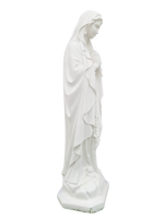Madonna di Lourdes in Cemento H60 - Bianco - Notaro Manufatti
