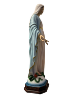 Madonna Miracolosa in Vetroresina Dipinta a Mano h. 60 - Notaro Manufatti