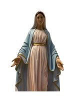 Madonna Miracolosa in Vetroresina Dipinta a Mano h. 60 - Notaro Manufatti