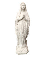 Madonna di Lourdes in Cemento H105 - Bianco - Notaro Manufatti