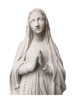 Madonna di Lourdes in Cemento H105 - Bianco - Notaro Manufatti