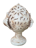 Pigna o Pumo Pugliese con Tre Foglie Anticato Marrone - Notaro Manufatti