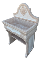 Pila Salento Completa in Graniglia di Marmo Rosso Verona - Notaro Manufatti