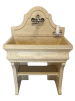 Pila Salento Completa in Graniglia di Marmo Giallo Oro - Notaro Manufatti