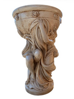 Porta Vaso Amore e Psiche Anticato Beige - Notaro Manufatti