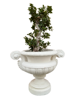 Vaso Loiano In Cemento - Bianco - Notaro Manufatti