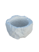 Vaso Sasso Tondo Alto - Bianco - Notaro Manufatti