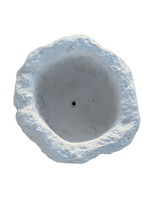 Vaso Sasso Tondo Alto - Bianco - Notaro Manufatti