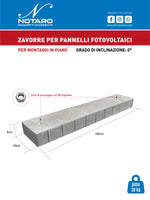 Zavorre per Pannelli Fotovoltaici - 0° - Notaro Manufatti