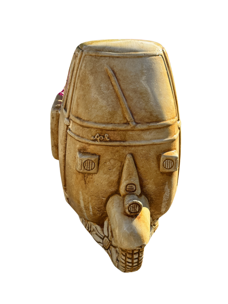 Ape Piaggio Porta Vaso Anticato Giallo - Notaro Manufatti