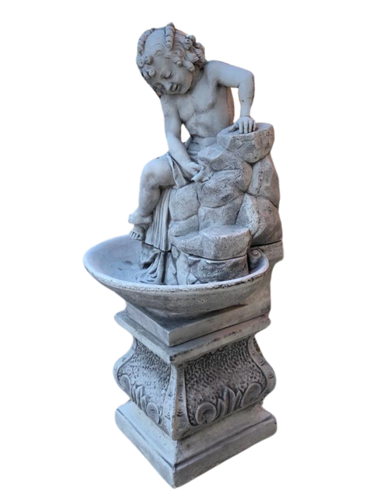 Fontana Ekinops completa di Base Anticata Grigia - Notaro Manufatti
