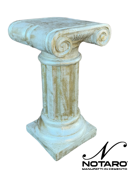 Colonna Capitello Arosio Pitturato Bianco madreperla con sfumature dorate - Notaro Manufatti