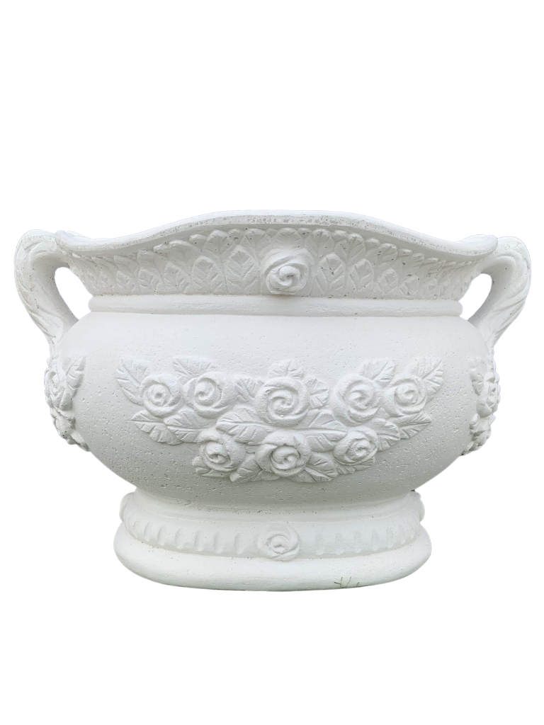 Vaso Sofi' Ovale - Bianco - Notaro Manufatti