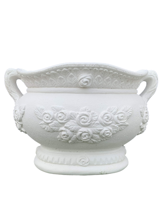 Vaso Sofi' Ovale - Bianco - Notaro Manufatti