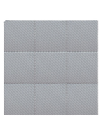 Mattone da marciapiede modello "Rigato Diagonale" Grigio - Notaro Manufatti