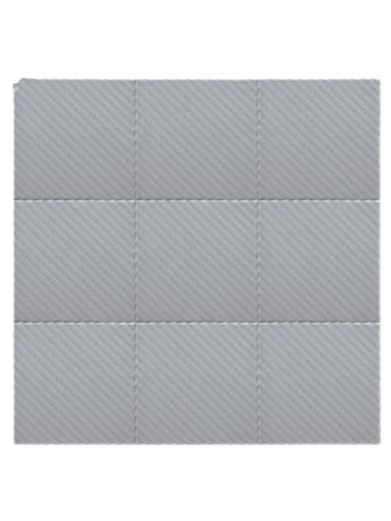 Mattone da marciapiede modello "Rigato Diagonale" Grigio - Notaro Manufatti