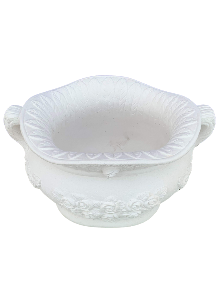 Vaso Sofi' Ovale - Bianco - Notaro Manufatti