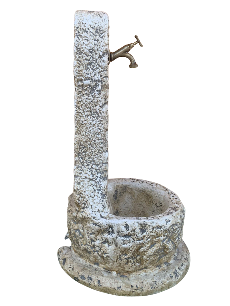 Fontana a Colonna Elodie Anticata Effetto Pietra - Notaro Manufatti