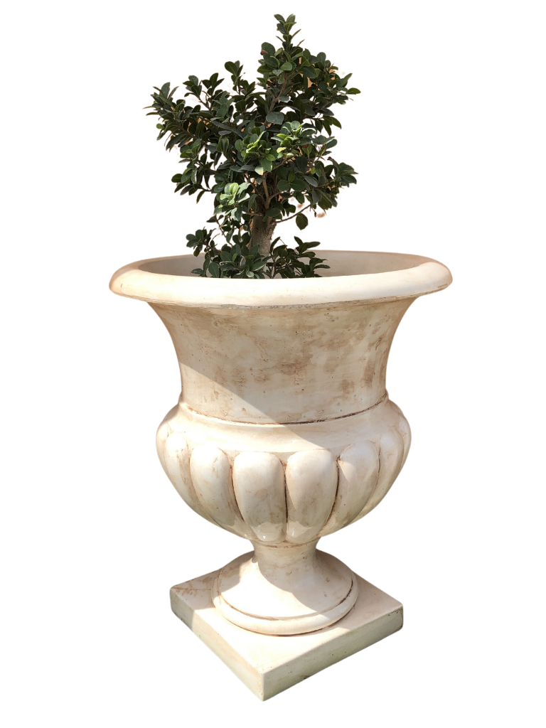 Vaso Ciano Gigante Anticato Marrone - Notaro Manufatti