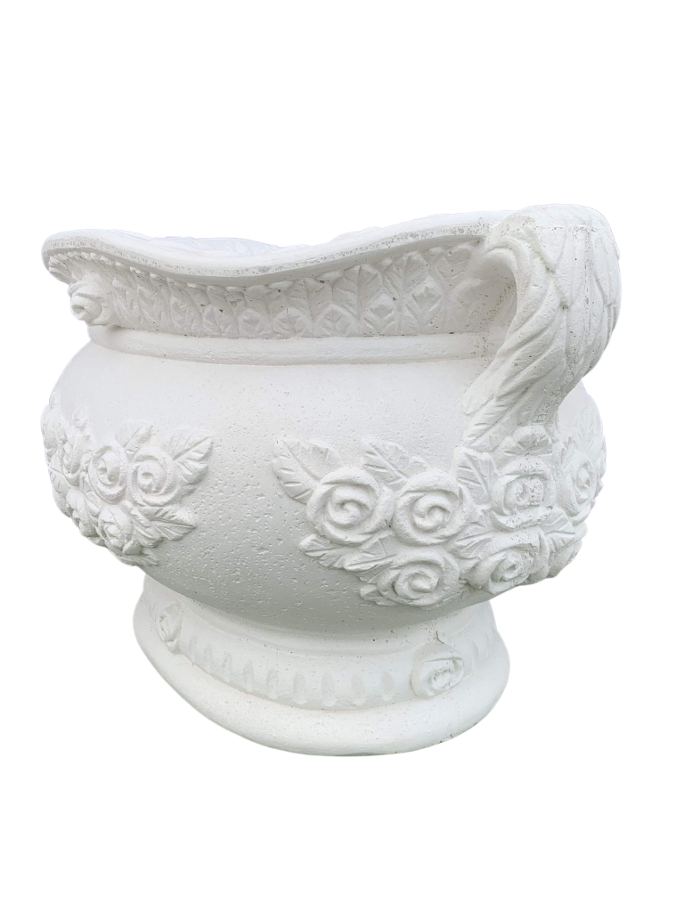 Vaso Sofi' Ovale - Bianco - Notaro Manufatti