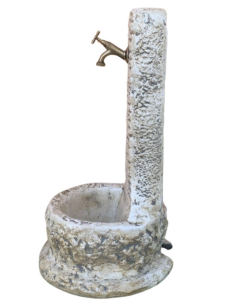 Fontana a Colonna Elodie Anticata Effetto Pietra - Notaro Manufatti