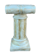 Colonna Capitello Arosio Pitturato Bianco madreperla con sfumature dorate - Notaro Manufatti
