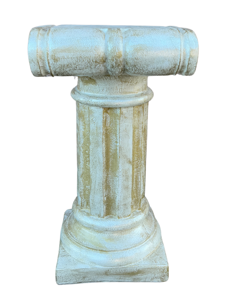 Colonna Capitello Arosio Pitturato Bianco madreperla con sfumature dorate - Notaro Manufatti