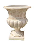 Vaso Ciano Gigante Anticato Marrone - Notaro Manufatti