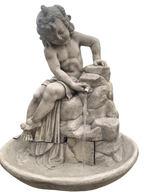 Fontana Ekinops con Base Vinci Anticata Grigia - Notaro Manufatti