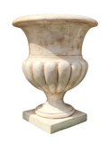 Vaso Ciano Gigante Anticato Marrone - Notaro Manufatti