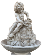 Fontana Ekinops con base Vinci Anticata Beige - Notaro Manufatti