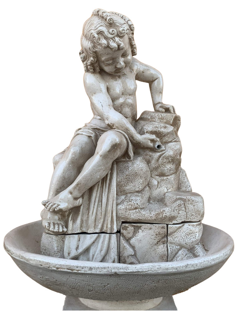 Fontana Ekinops con base Vinci Anticata Beige - Notaro Manufatti