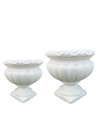Vaso Ciano - Bianco - Notaro Manufatti