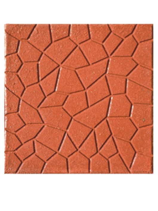 Mattone da marciapiede modello "Zampa Di Gallina" Rosso - Notaro Manufatti