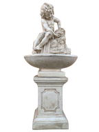 Fontana Ekinops con base Vinci Anticata Beige - Notaro Manufatti