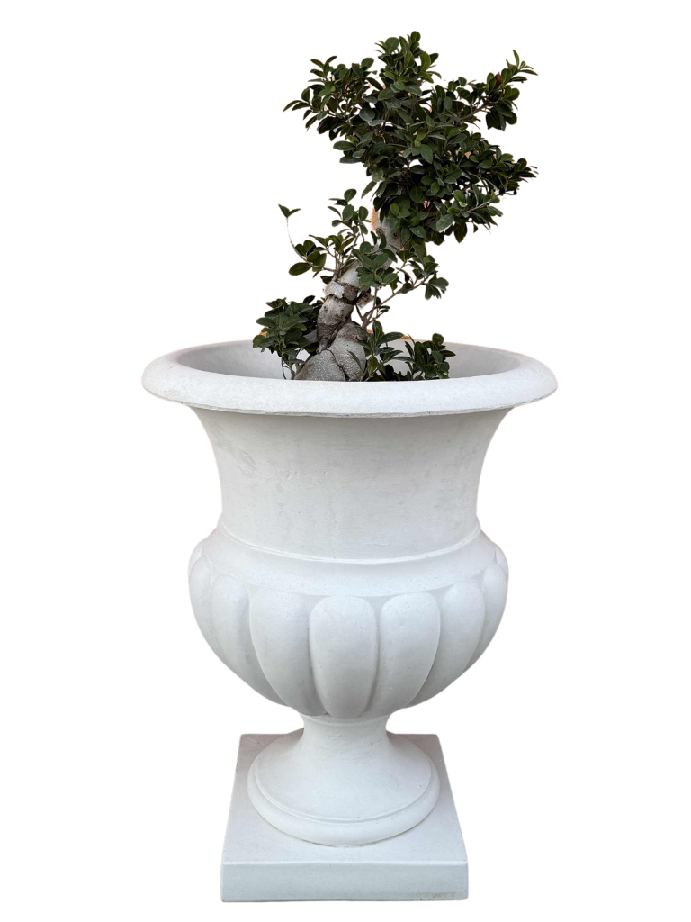 Vaso Ciano Gigante - Bianco - Notaro Manufatti