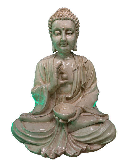 Buddha Gigante Anticato Beige - Notaro Manufatti