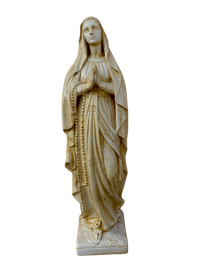 Madonna Lourdes 80 cm Anticata Gialla