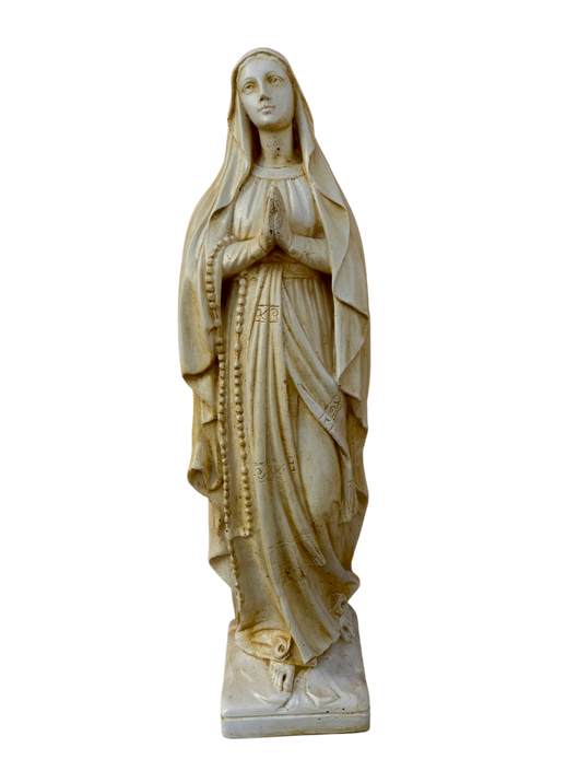 Madonna Lourdes 80 cm Anticata Gialla - Notaro Manufatti