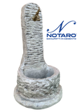 Fontana a Colonna Elodie Anticata Grigia - Notaro Manufatti