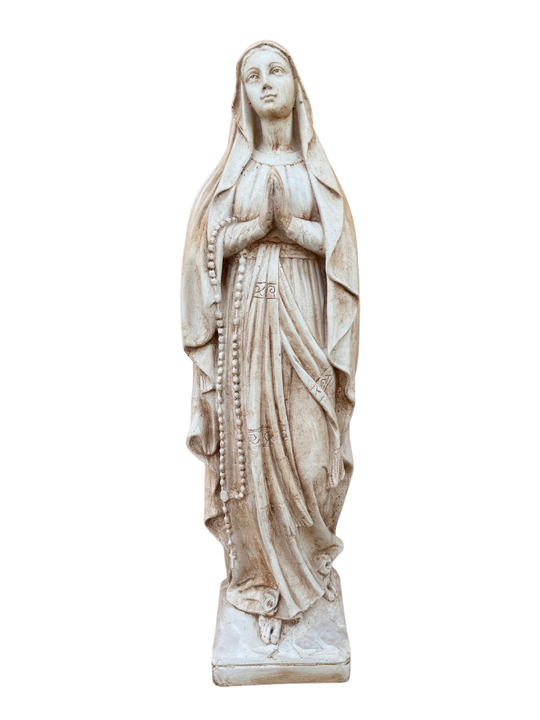 Madonna Lourdes 80 cm Anticata Marrone - Notaro Manufatti