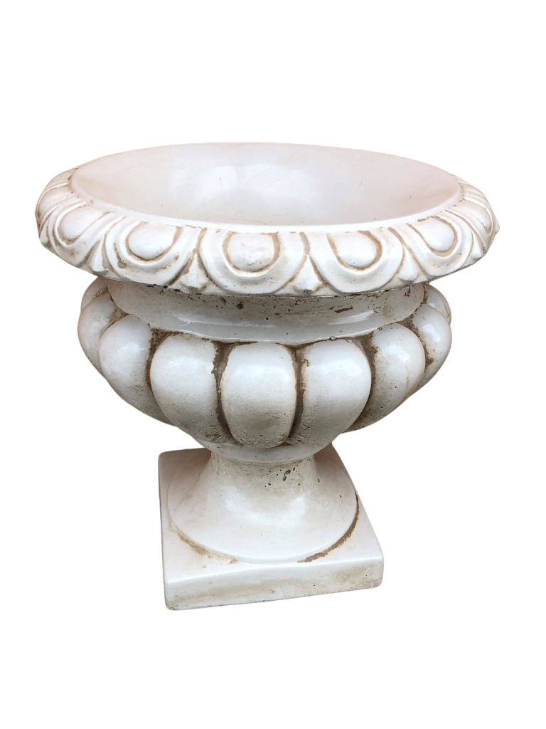 Vaso Ciano Anticato Beige - Notaro Manufatti
