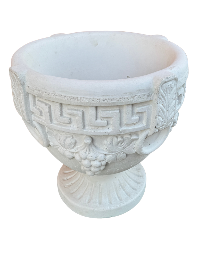 Vaso Bacco In Cemento - Bianco - Notaro Manufatti