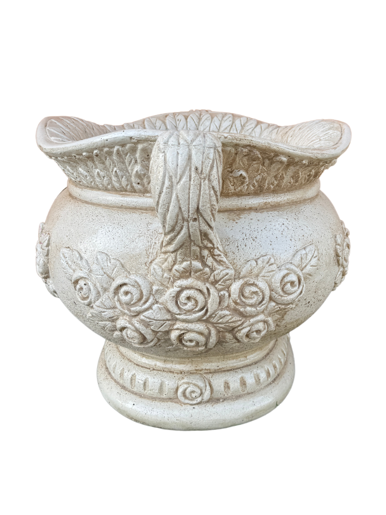 Vaso Sofi' Ovale Anticato Beige - Notaro Manufatti