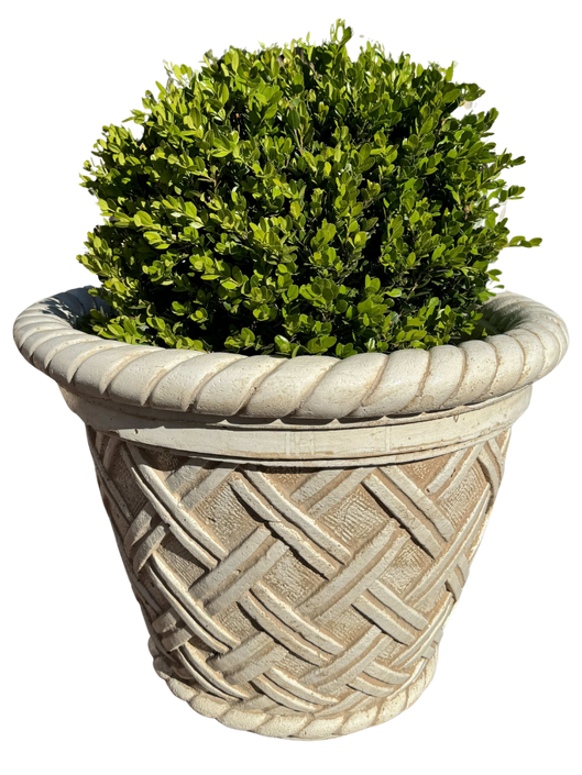Vaso Renazzo Tondo Grande Anticato Beige - Notaro Manufatti