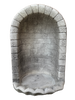 nicchia-o-cupola-modello-conchiglia-anticata-grigia