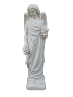 Angelo con Fiori - Bianco - Notaro Manufatti